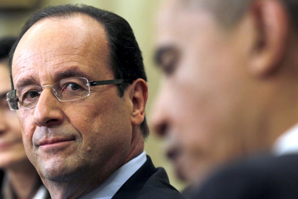 Francois Hollande's and Barack Obama's countries are now the two most vocally contemplating armed action against Bashar al-Assad's regime. Photo: AP