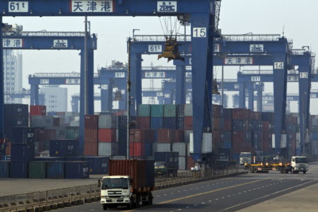 Tianjin Port shares jumped 10 per cent in Shanghai trading yesterday. Photo: AP