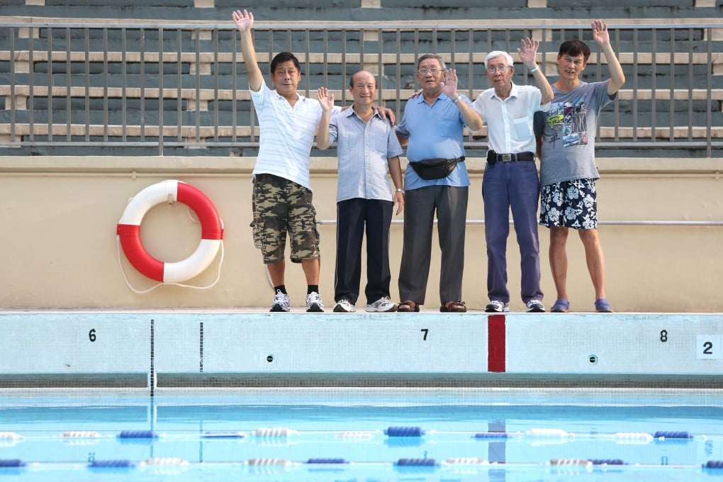 Staff say goodbye to the Victoria Park pool. Photo: Sam Tsang