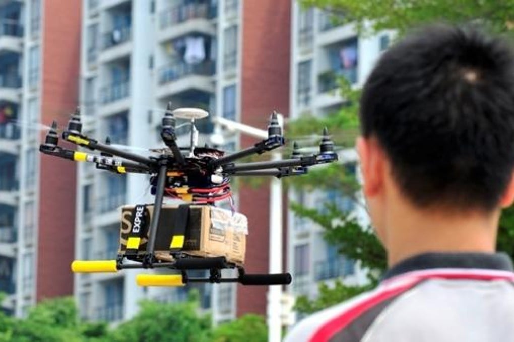 The drones are currently being tested in Guangdong's Dongguan city. Photo: Screenshot via Sina Weibo