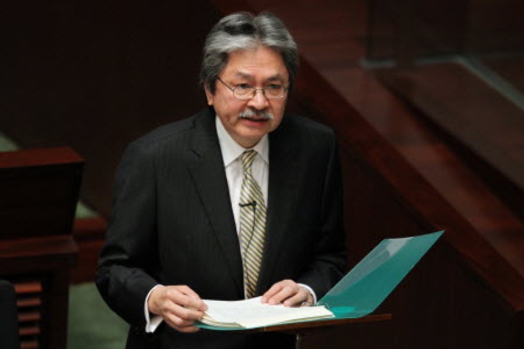 Financial Secretary John Tsang Chun-wah. Photo: Felix Wong