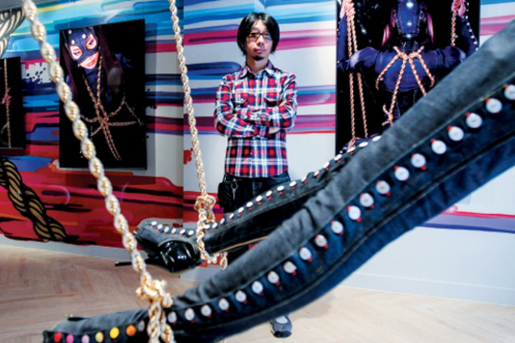 Takanori Enami at Evisu's new flagship store in Central. Photos: Jonathan Wong