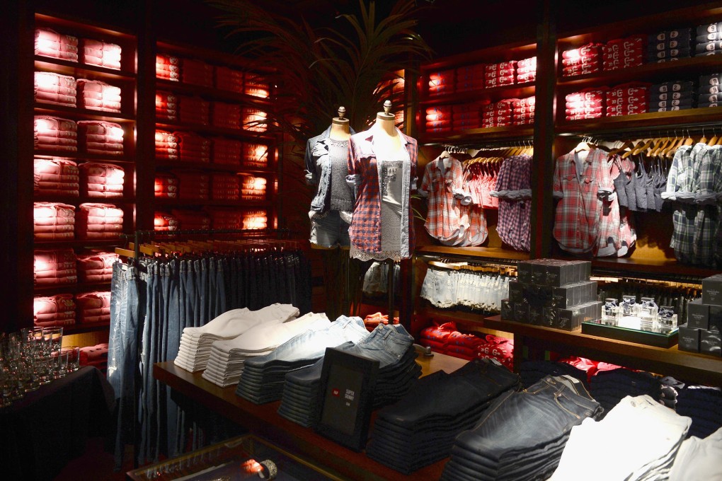 Abercrombie & Fitch's line of clothing has become a popular choice for Asian shoppers. Photo: AFP