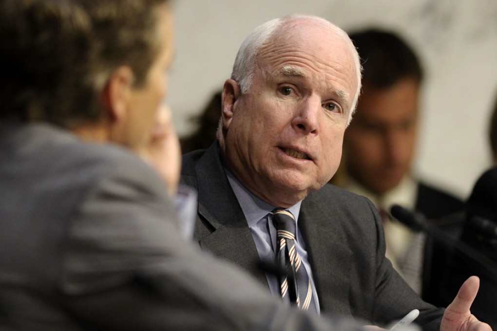 US Senator John McCain. Photo: AP