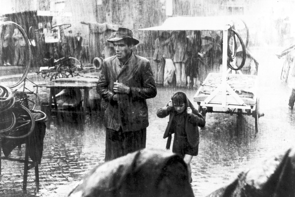 Lamberto Maggiorani (left) and Enzo Staiola star as father and son in the influential Italian 1948 film Bicycle Thieves, directed by Vittorio De Sica.