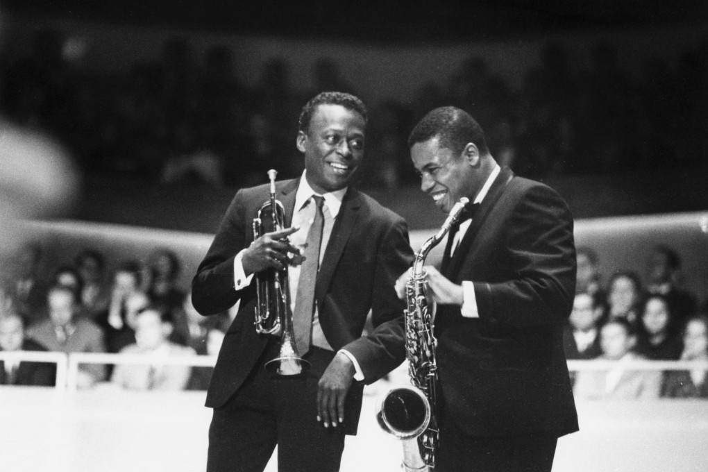 Wayne Shorter's long career has seen him collaborate with some of the all-time greats including Miles Davis (on the left in this 1964 photo of the two in Berlin). Photos: Corbis, Robert Ascroft