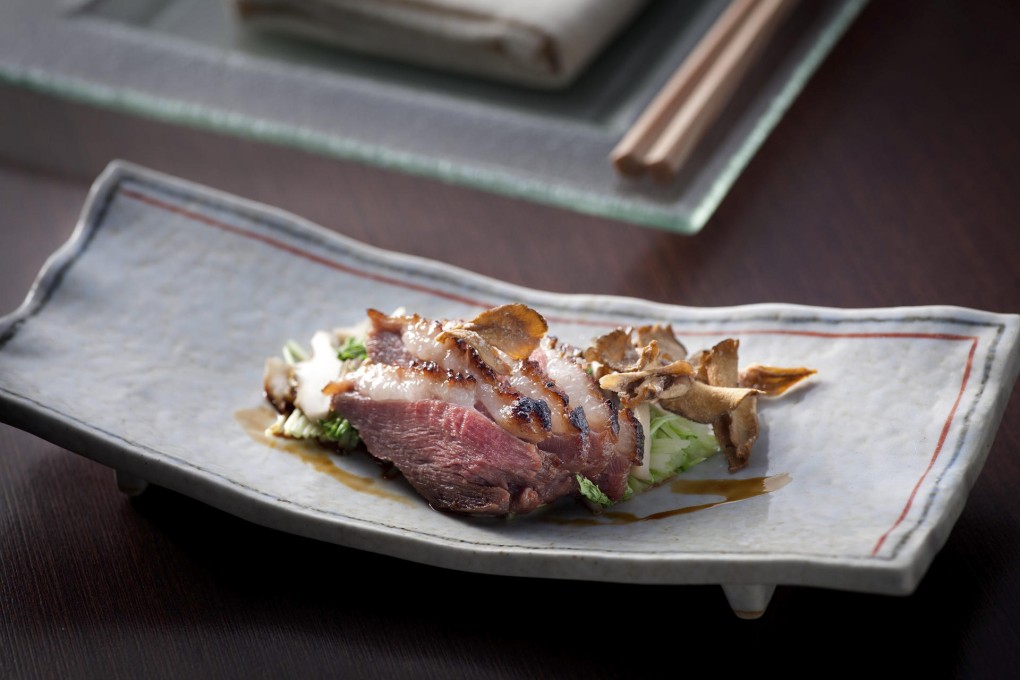 Shio-koji preserved goose at Inagiku Grande.