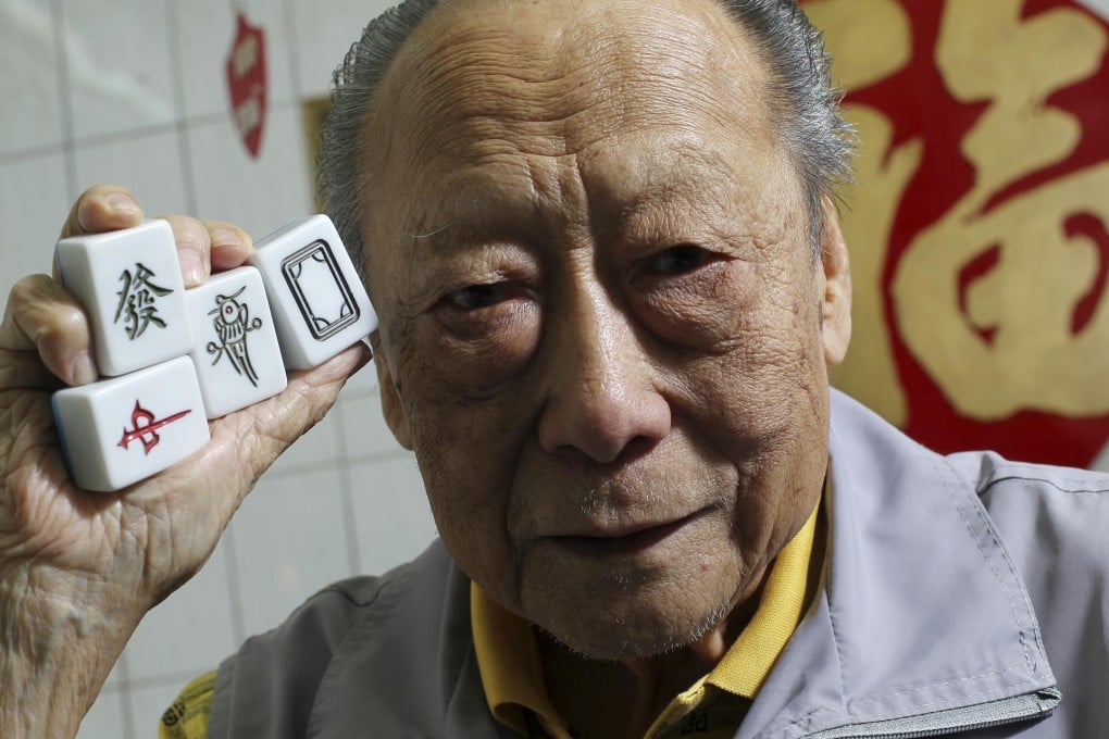 Alex Lam Kwok-keung, 89, got a licence for Kai Kee Mahjong's first parlour in the 1950s, when 144 were issued. Today, there are fewer than half that number of schools still operating. Photo: K.Y.Cheng