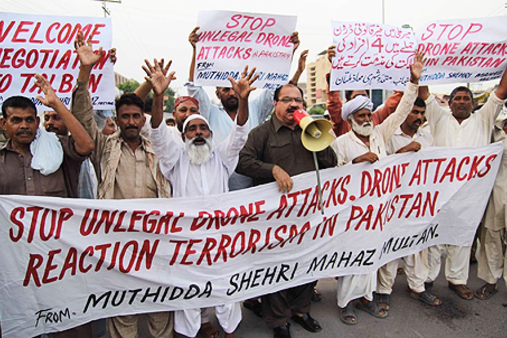 Pakistani activists protest against US missile strikes in tribal areas. Photo: AFP