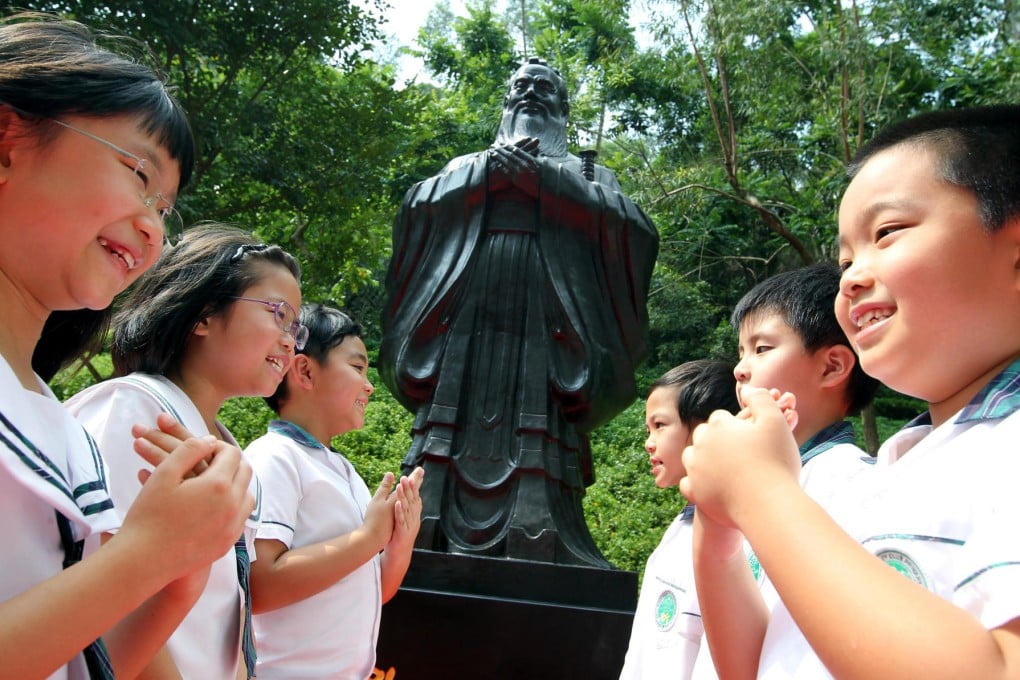 Confucius is a big figure in Hong Kong too. Photo: Dickson Lee