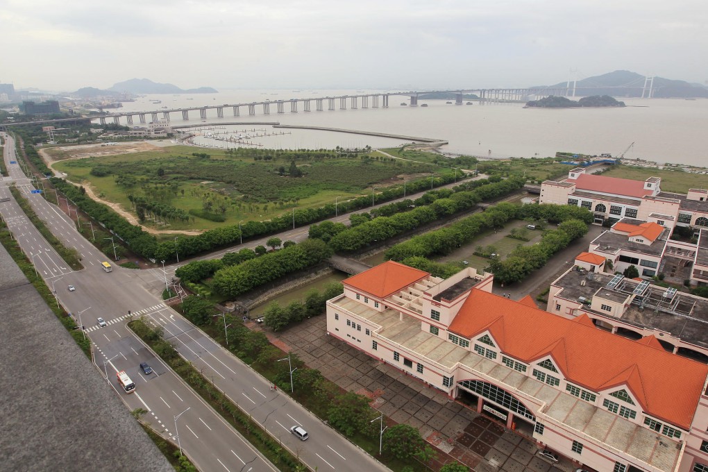 The wide span of the Humen Bridge connects Nansha to Shenzhen. Photo: May Tse