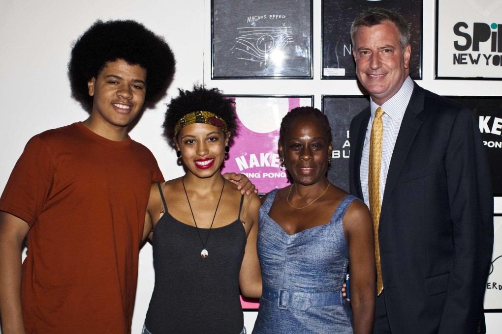 Bill de Blasio's family joins in his campaign. Photo: Reuters