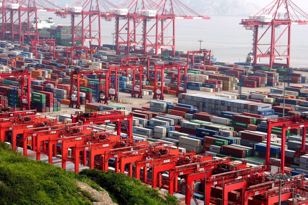 The mainland achieved a trade surplus of US$28.6 billion last month, aided by a 7.2 per cent year-on-year gain in exports. Photo: Xinhua