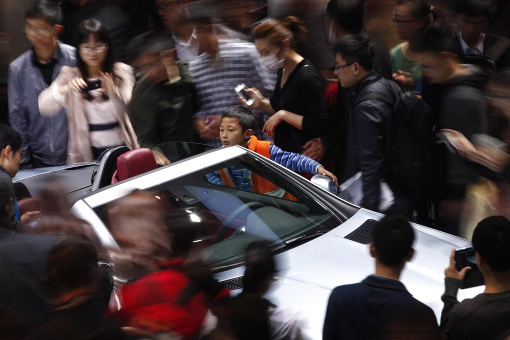 A Mercedes-Benz at a Shanghai expo. High-end cars may account for half of global industry profits by 2020, the report said. Photo: Reuters