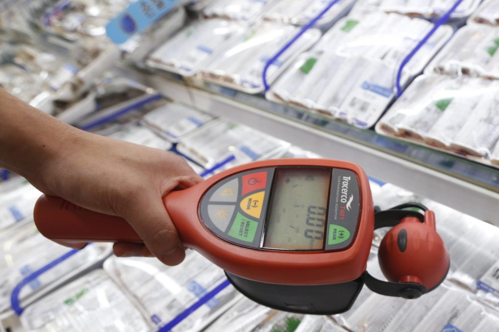 Food consignments into Hong Kong are checked by Geiger counters, like the one above. Photo: Reuters