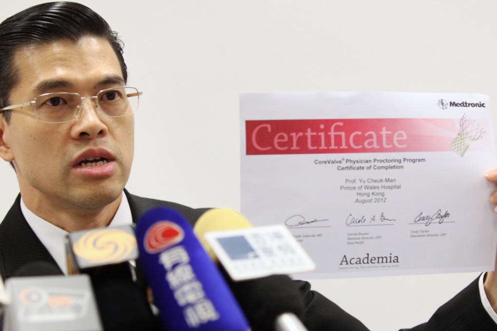 Dr. Yu Cheuk-man. Photo: Sam Tsang