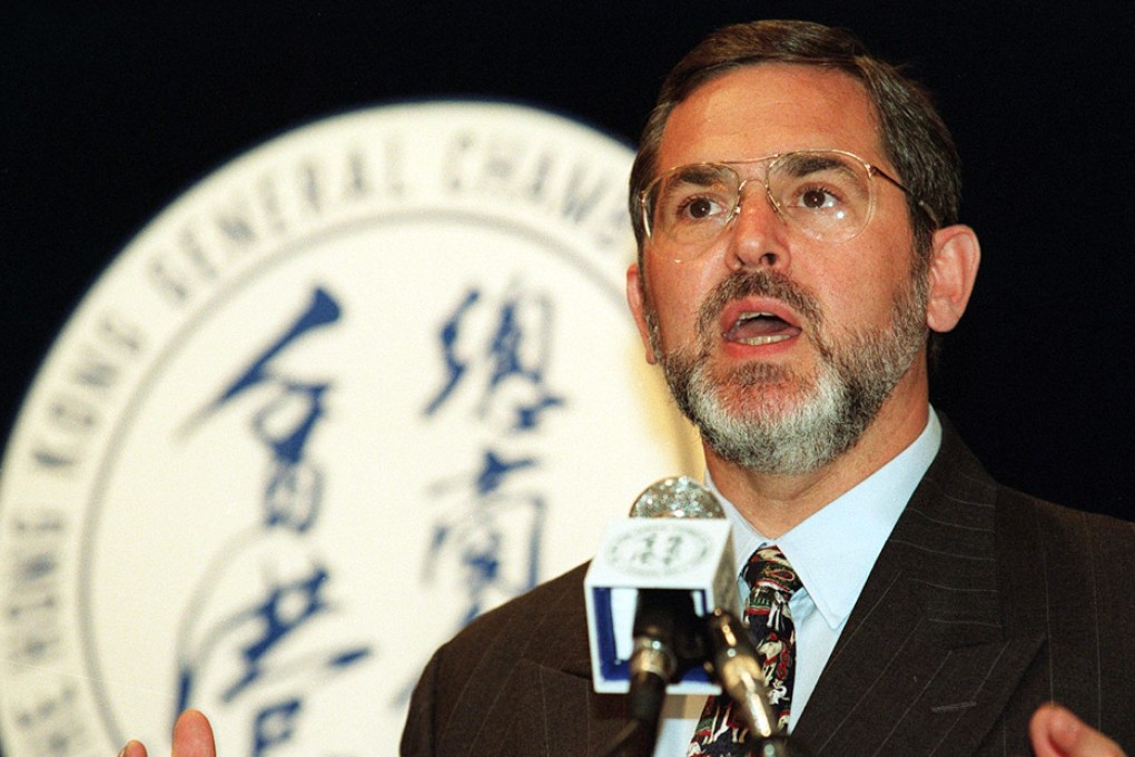 Former US consul general Richard Boucher gave his views on Hong Kong on January 25, 1999. Photo: Dickson Lee