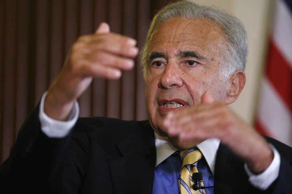 Activist investor Carl Icahn said last month that his firm had taken a large position in Apple. Photo: Reuters