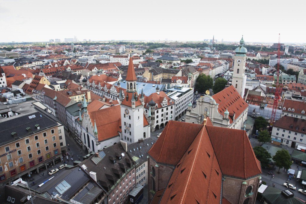 The Munich skyline.