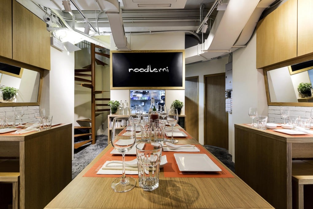 Noodlemi's biggest table seats six. Photo: Noodlemi