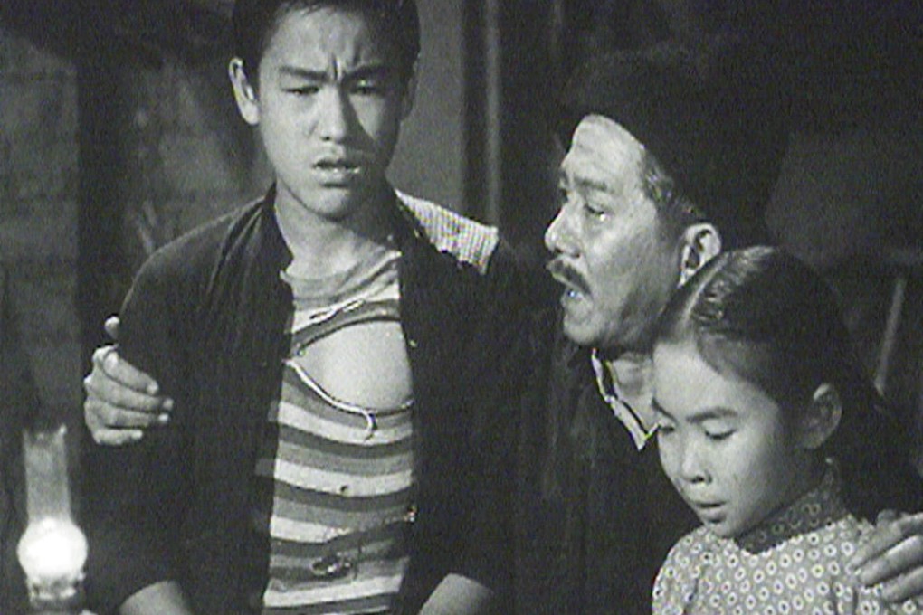 From left: Bruce Lee, Wong Cho-san and Josephine Siao in An Orphan's Tragedy.