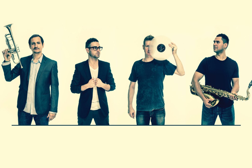 Bella Elektra are (from far left) Michal Garcia, Jeff Anello, Giedrius Sruogis and Oscar Azahar.