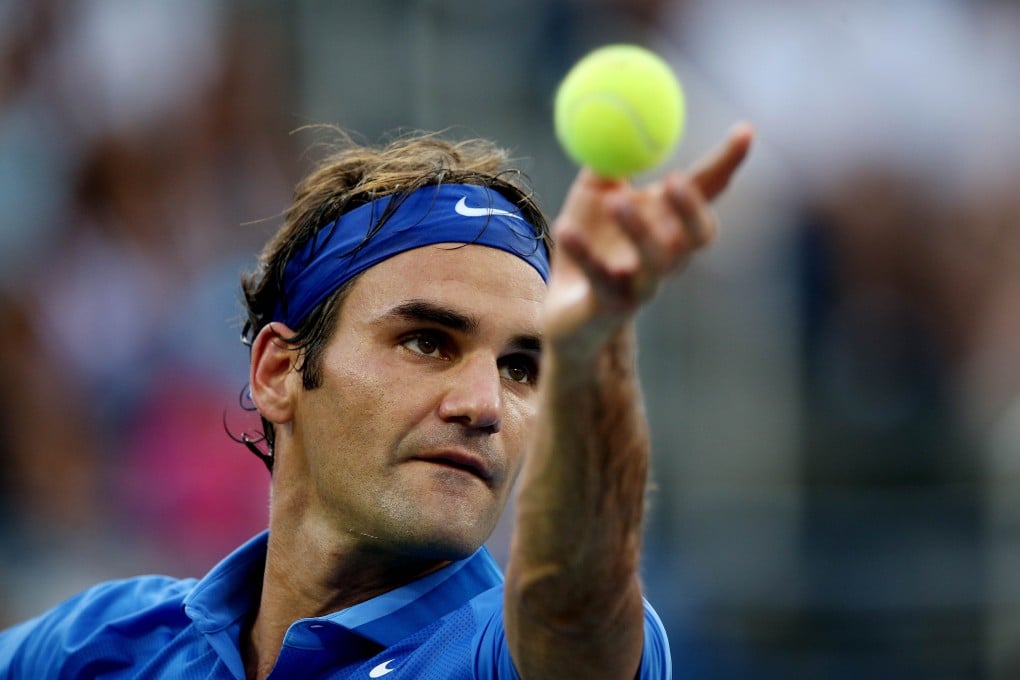 Roger Federer in action at the 2013 US Open earlier this month. Photo: AFP