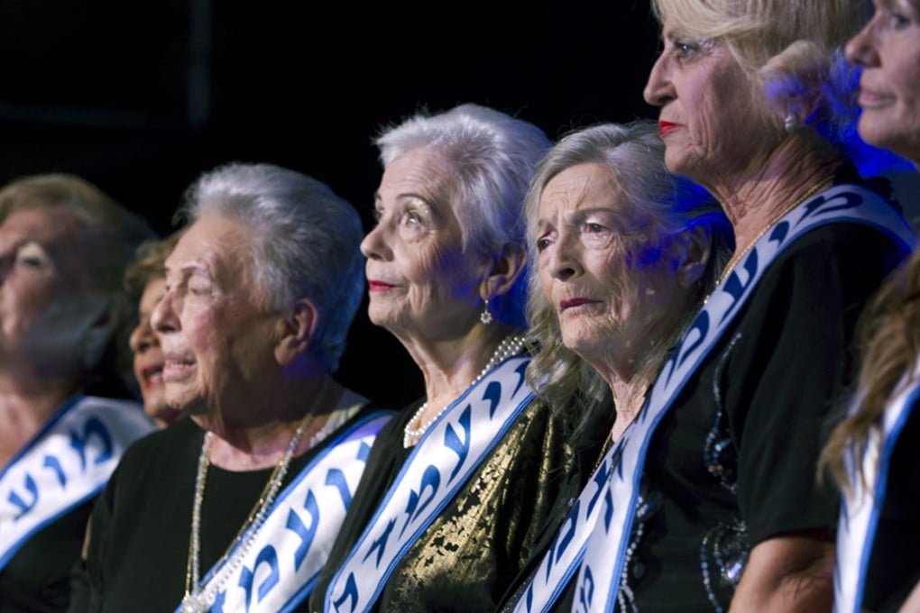 Shoshana Kolmer (third from right), winner of the 2013 Miss Holocaust Survivor beauty pageant, with other contestants, in Haifa, Israel, last month. Photos: EPA; Reuters; Aya Lowe; AFP; Sasson Tiram/International Christian Embassy Jerusalem