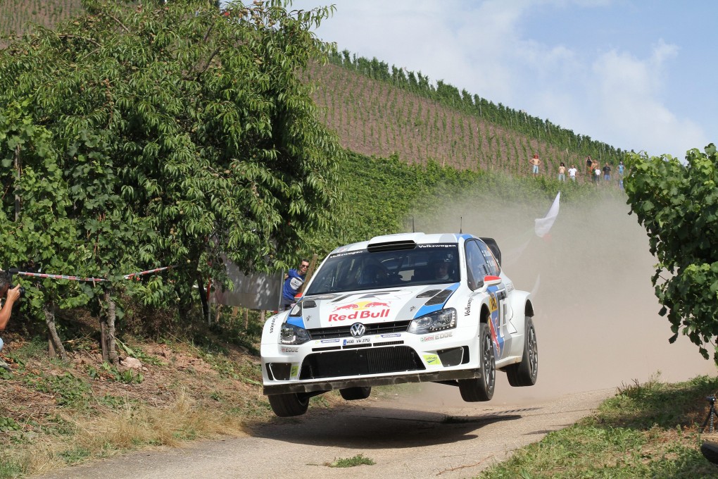 Sebastien Ogier's car during a road stage of the Rally Australia near Coffs Harbour, Australia on Friday. Photo: AP