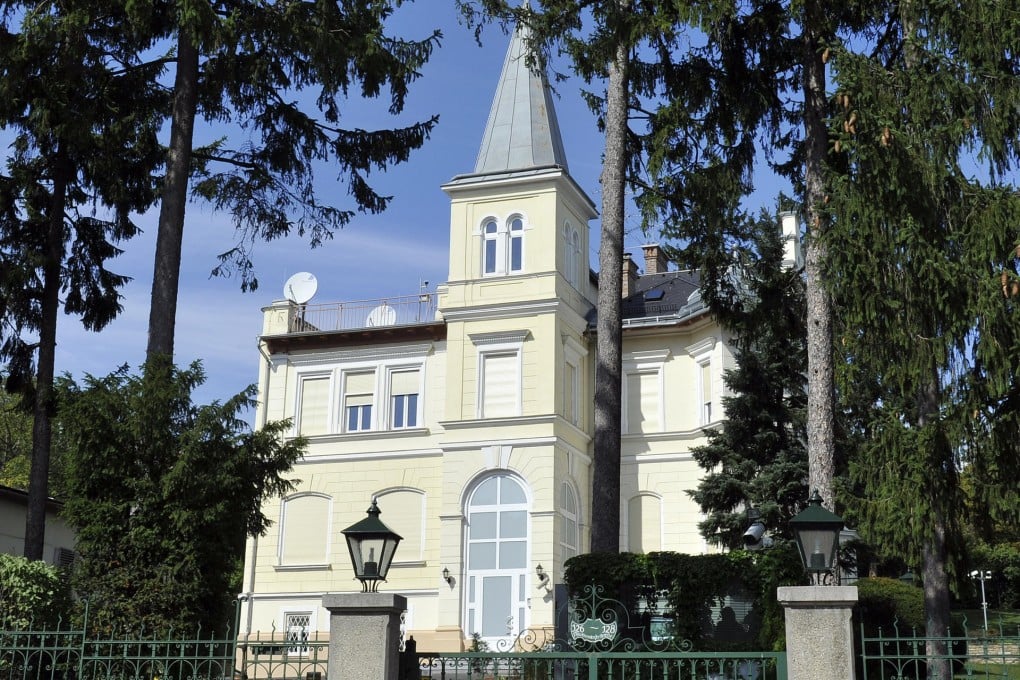The plush villa in Vienna, which is a centre run by CIA. Photo: AP
