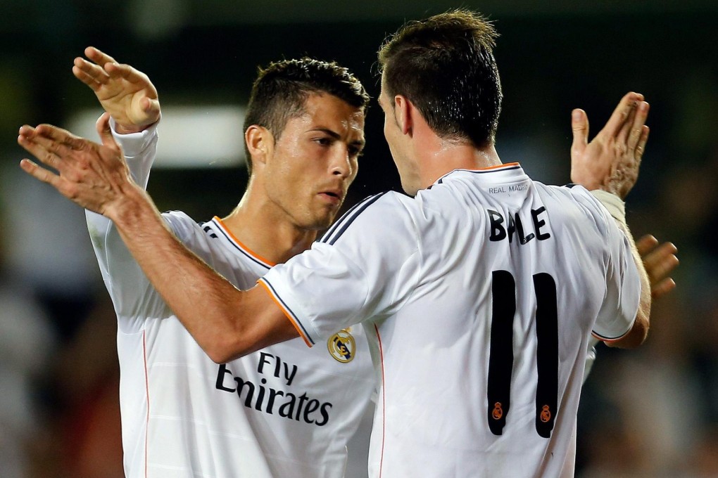 Real Madrid's Cristiano Ronaldo with Gareth Bale. Photo: EPA