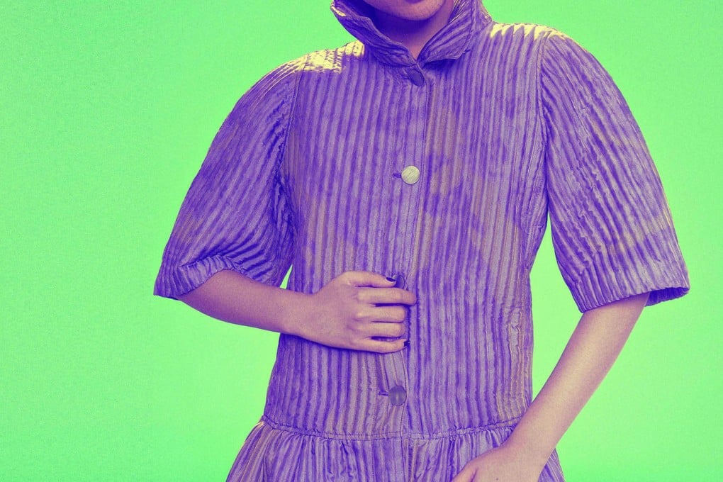 Quilted short-sleeved coat (HK$12,600) by Emporio Armani.