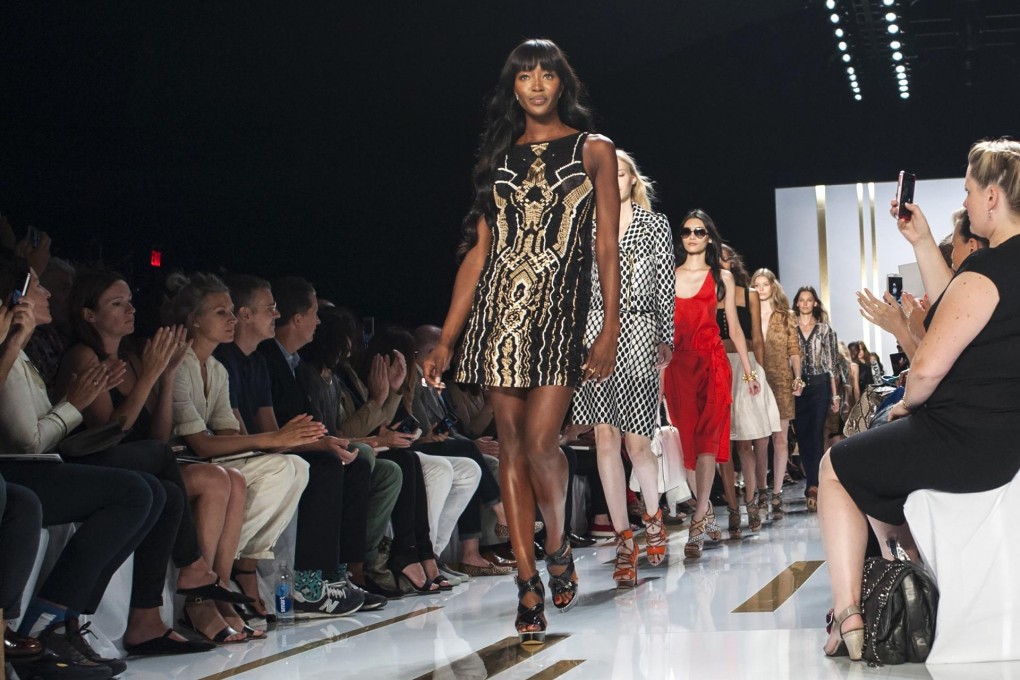 Naomi Campbell on the catwalk at the Diane von Furstenberg show during New York Fashion Week. Photo: Reuters