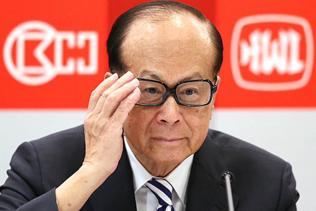 Li Ka-shing, chairman of Cheung Kong and Hutchison Whampoa, says Hong Kong will lag behind if it does not accelerate the pace of its development. Photo: Sam Tsang