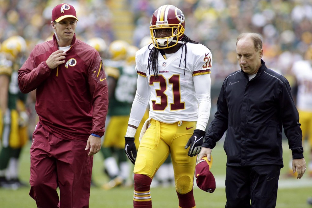 Brandon Meriweather caused a concussion and suffered one himself on Sunday. Photo: Reuters