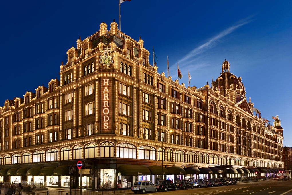 The flag of Qatar flies over the Knightsbridge store. Photos: Harrods, AFP