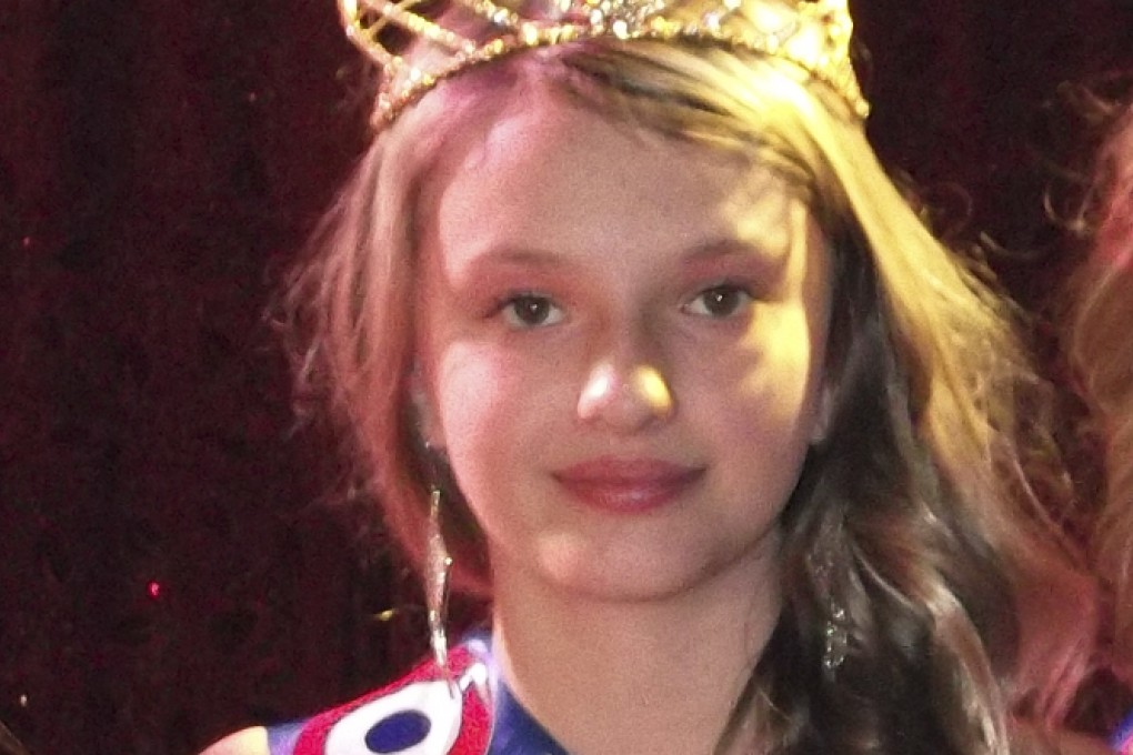 Barbara Betemps, 11, is crowned Miss Tween in Paris. Photo: AP