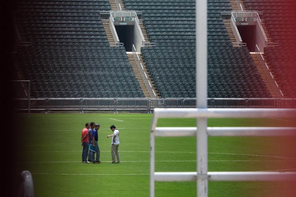 Soccer season begins today at Hong Kong Stadium, where the poor condition of the field had been the butt of jokes. Photo: SCMP