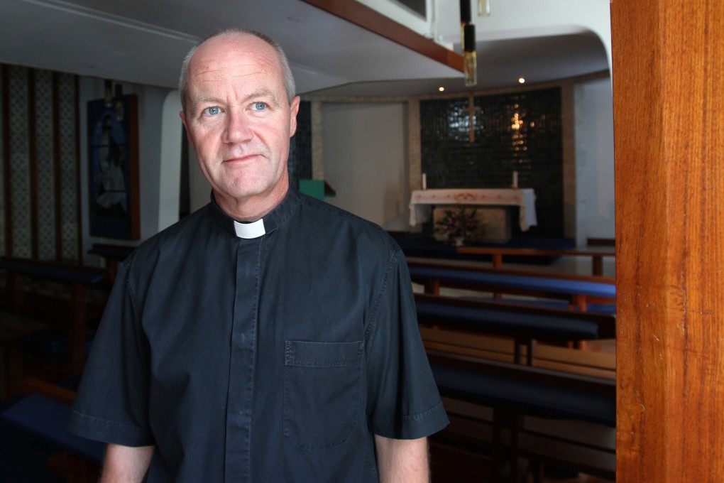 Stephen Miller in the chapel at Hong Kong Mariner's Club in Tsim Sha Tsui. Photo: Jonathan Wong