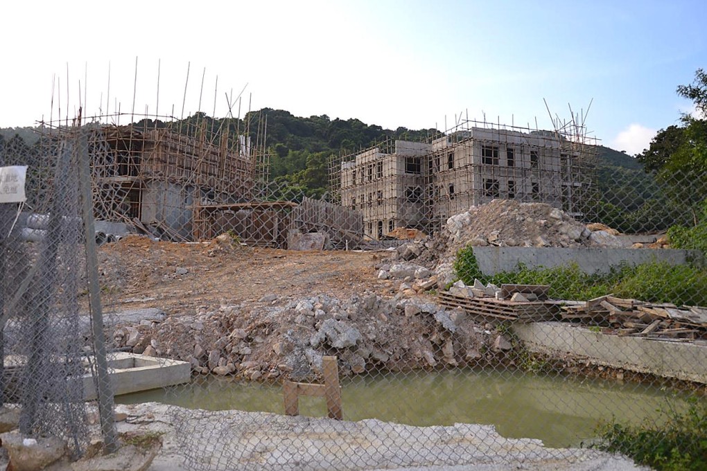 Twenty houses are being built along a stream at Tai Tan, which boasts one of the most beautiful views in Hong Kong. Photo: SMP