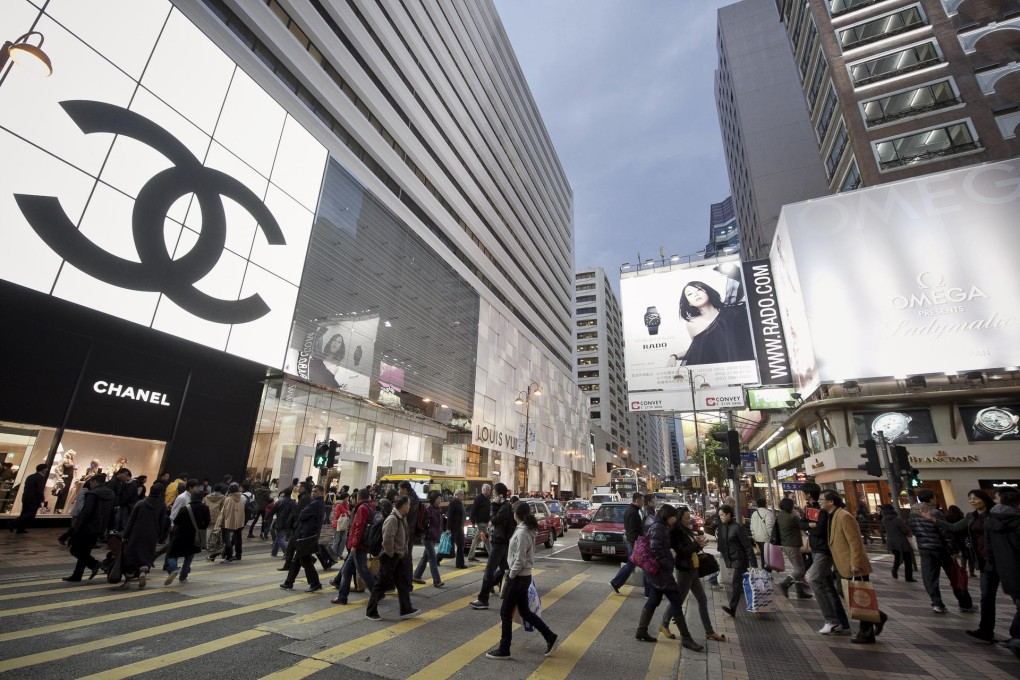 High rentals in Canton Road have meant only luxury brands could have a presence, but at least one bank has agreed to pay HK$6 million a month to be there. Photo: Bloomberg