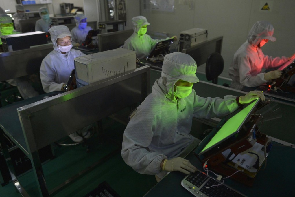 Mainland manufacturers are positioning their screens as an affordable improvement on standard LCD offerings. Photo: Reuters