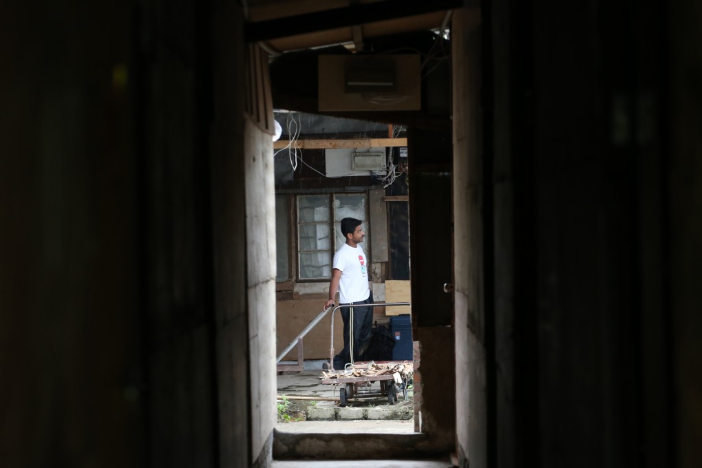 An Indian refugee in Hong Kong.