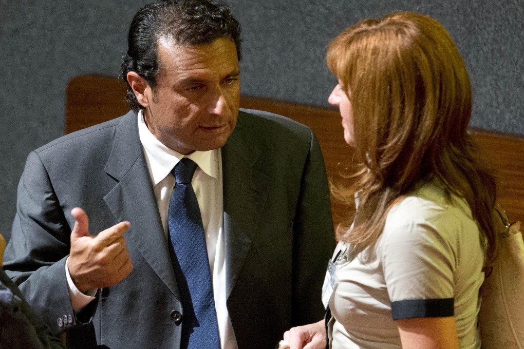 Francesco Schettino (left) is accused of manslaughter. Photo: AP