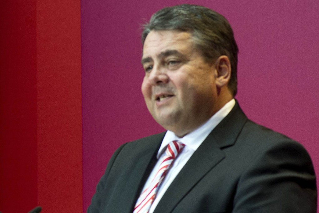 SPD chairman Sigmar Gabriel