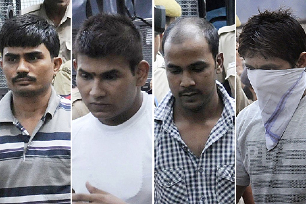 Lawyers for Akshay Thakur, Vinay Sharma, Mukesh Singh and Pawan Gupta, sentenced to death for raping and murdering a young woman on a New Delhi bus, have challenged the verdicts. Photos: AFP