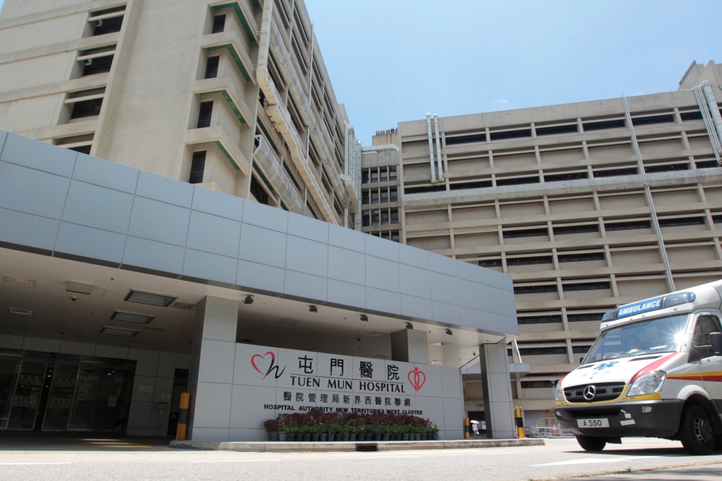 The truck driver was taken to Tuen Mun Hospital for treatment after the hijacking. Photo: SCMP Pictures