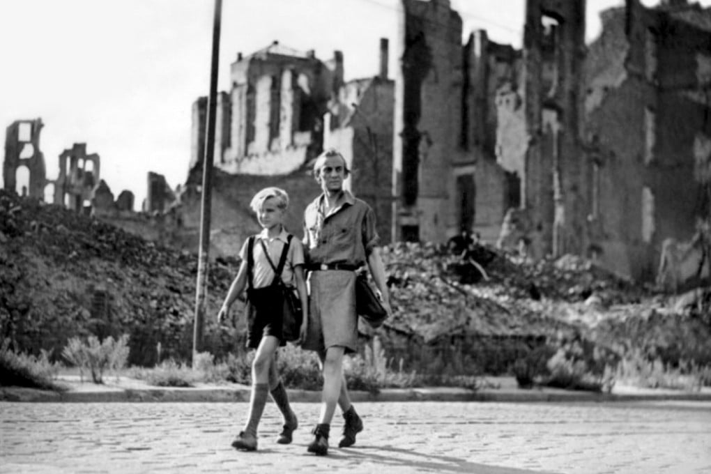 Edmund Moeschke (left) stars in Roberto Rossellini's classic story of life in a devastated Berlin, Germany Year Zero.