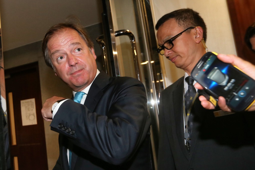 British foreign office minister Hugo Swire visits Legco in June. Photo: Sam Tsang