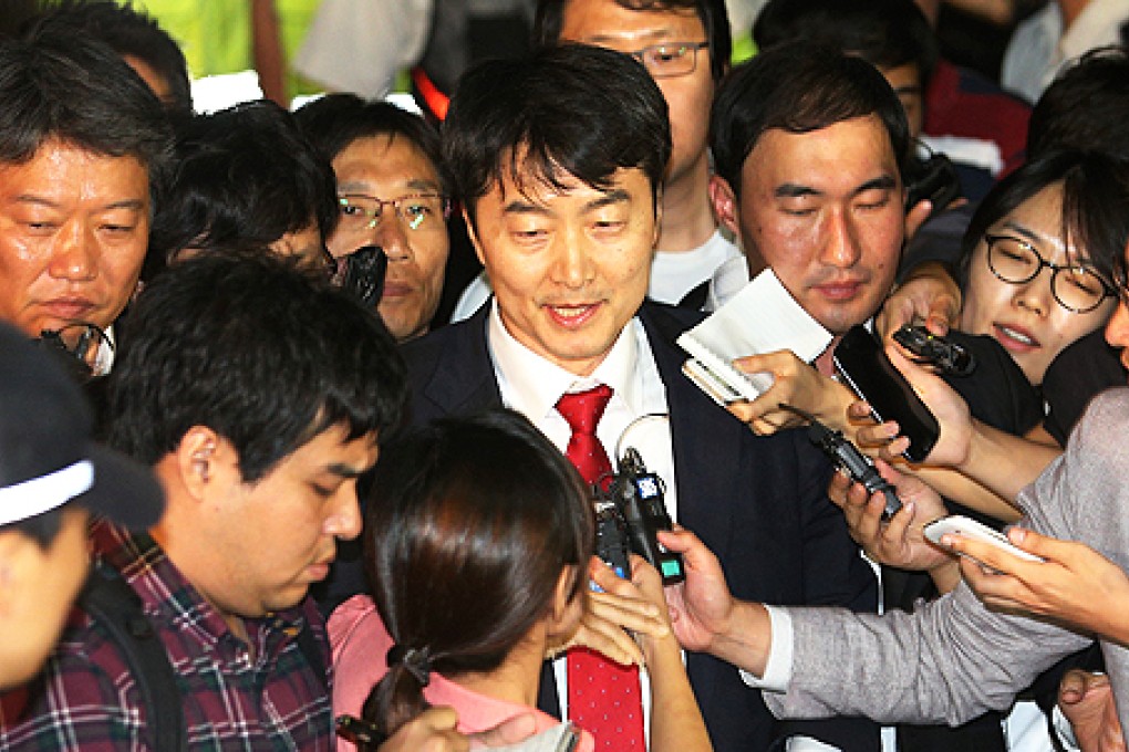 Left-wing lawmaker Lee Seok-ki has been charged with plotting a pro-North Korea rebellion. Photo: AP